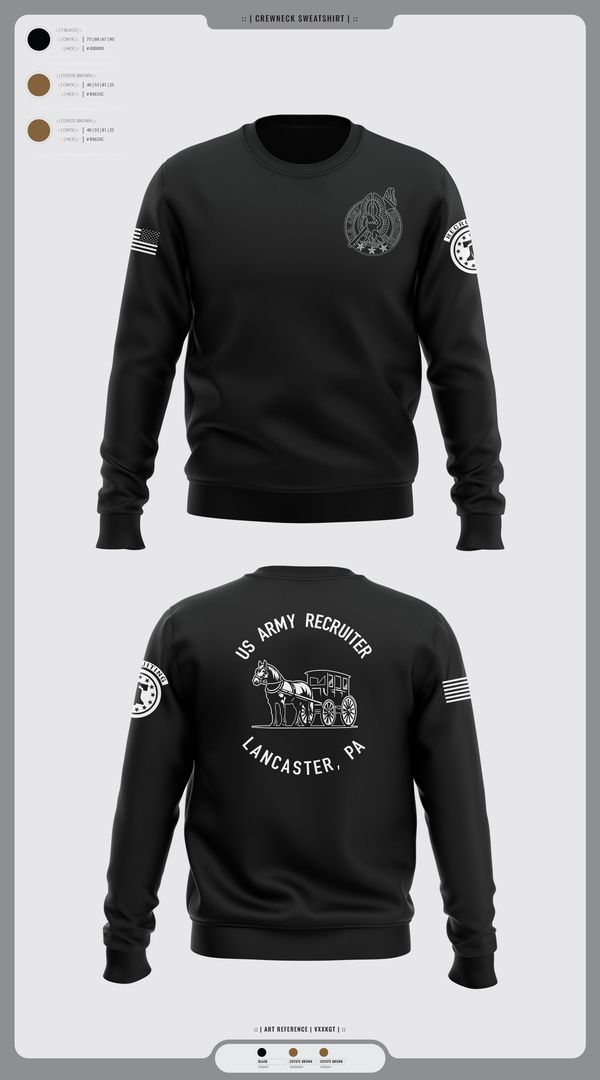Crew Neck Sweatshirt, LANCASTE, PA RECRUITING, , Teamtime, Team time, sublimation, custom sports apparel, team uniforms, spirit wear, spiritwear, sports uniforms, custom shirts, team store, custom team store, fundraiser sports, apparel fundraiser