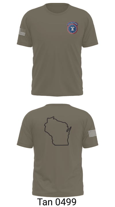 Waukesha recruiting station 70828393 Old School Cotton Feel Shirt - 70