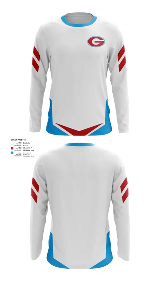 Long Sleeve Performance Shirt, Granger Lancers Football, , Teamtime, Team time, sublimation, custom sports apparel, team uniforms, spirit wear, spiritwear, sports uniforms, custom shirts, team store, custom team store, fundraiser sports, apparel fundraiser