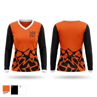Womens Long Sleeve Vneck Shirt, Delaware HitBoyz, , Teamtime, Team time, sublimation, custom sports apparel, team uniforms, spirit wear, spiritwear, sports uniforms, custom shirts, team store, custom team store, fundraiser sports, apparel fundraiser