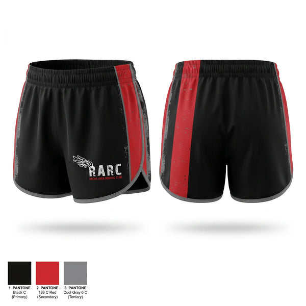 Womens Shorts, Racine Area Running Club, Spirit Store, Teamtime, Team time, sublimation, custom sports apparel, team uniforms, spirit wear, spiritwear, sports uniforms, custom shirts, team store, custom team store, fundraiser sports, apparel fundraiser