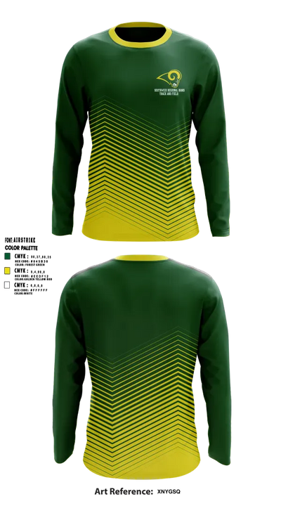 Southwick Regional Rams 10786014 Long Sleeve Performance Shirt 2