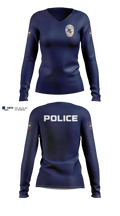 Mount Pleasant Police Department Women's Long Sleeve V-neck Shirt - 11