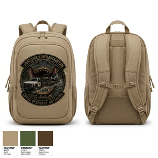 Gear Bag, Logistics & Infrastructure Platoon Crisis Response Battalion, National Guard, Teamtime, Team time, sublimation, custom sports apparel, team uniforms, spirit wear, spiritwear, sports uniforms, custom shirts, team store, custom team store, fundraiser sports, apparel fundraiser