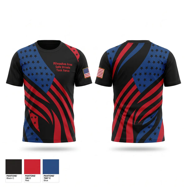 Short Sleeve Performance Shirt, Milwaukee Area Safe Streets Task Force, Police, Teamtime, Team time, sublimation, custom sports apparel, team uniforms, spirit wear, spiritwear, sports uniforms, custom shirts, team store, custom team store, fundraiser sports, apparel fundraiser