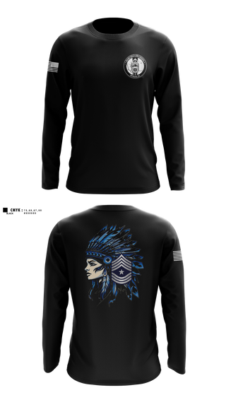 Long Sleeve Performance Shirt, Fairchild AFB Chiefs, Air Force, Teamtime, Team time, sublimation, custom sports apparel, team uniforms, spirit wear, spiritwear, sports uniforms, custom shirts, team store, custom team store, fundraiser sports, apparel fundraiser