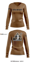 E 2-55 38691662 Women's Long Sleeve V-neck Shirt - 11