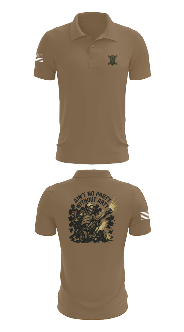 Short Sleeve Performance Polo, 2/11 Hotel battery, Marines, Teamtime, Team time, sublimation, custom sports apparel, team uniforms, spirit wear, spiritwear, sports uniforms, custom shirts, team store, custom team store, fundraiser sports, apparel fundraiser