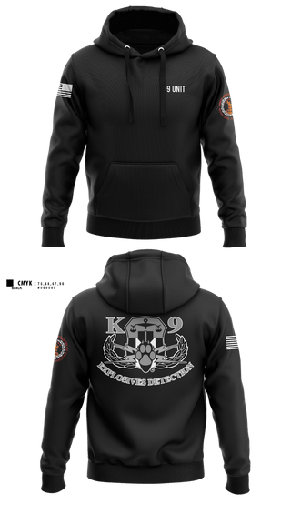 Hoodie, K-9 Unit, Police, Teamtime, Team time, sublimation, custom sports apparel, team uniforms, spirit wear, spiritwear, sports uniforms, custom shirts, team store, custom team store, fundraiser sports, apparel fundraiser