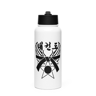 Air Force TKD Stainless Steel Water Bottle with a Straw Lid