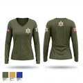 Pettis County Sherrifs Office 24007145 Women's Long Sleeve V-neck Shirt - 1