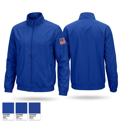 Windbreaker, Louisa County Rescue Squad, EMS/EMT, Teamtime, Team time, sublimation, custom sports apparel, team uniforms, spirit wear, spiritwear, sports uniforms, custom shirts, team store, custom team store, fundraiser sports, apparel fundraiser