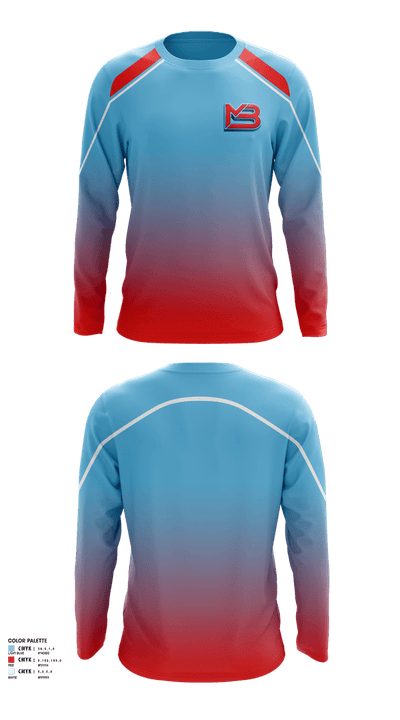 Mikey Baseball 47708158 Long Sleeve Performance Shirt 2