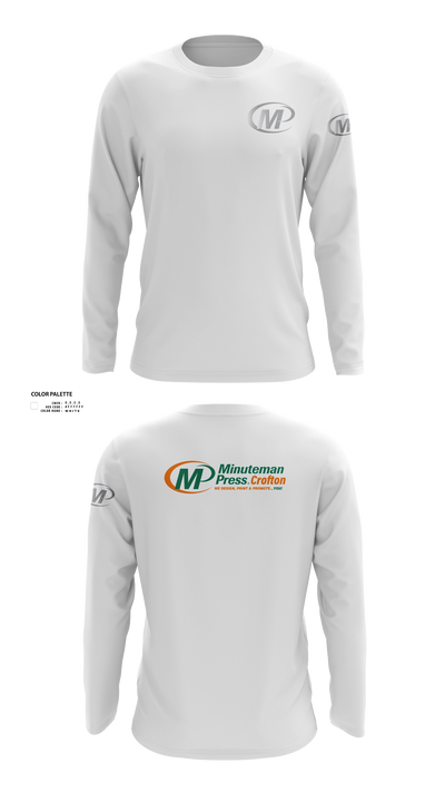 Minuteman Press Crofton Long Sleeve Performance Shirt - 21