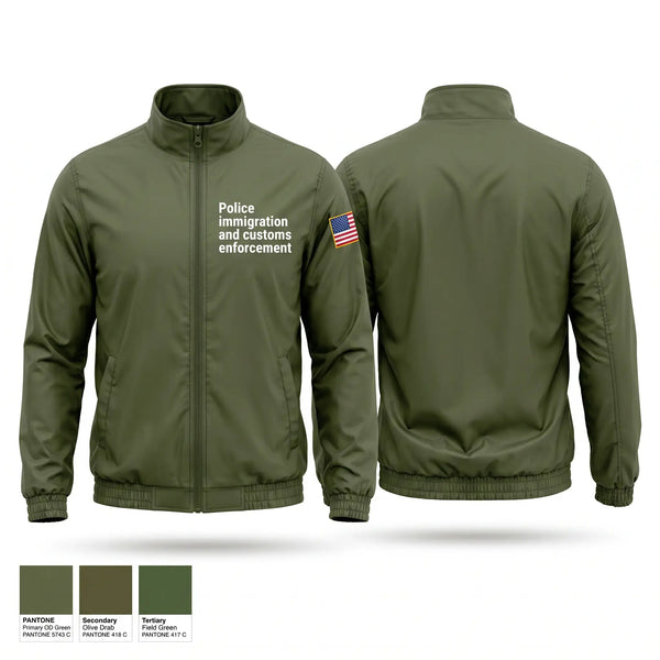 Windbreaker, Police - immigration and customs enforcement, Police, Teamtime, Team time, sublimation, custom sports apparel, team uniforms, spirit wear, spiritwear, sports uniforms, custom shirts, team store, custom team store, fundraiser sports, apparel fundraiser