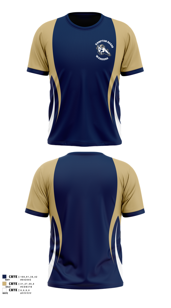 Short Sleeve Performance Shirt, Hampton Roads Warriors, , Teamtime, Team time, sublimation, custom sports apparel, team uniforms, spirit wear, spiritwear, sports uniforms, custom shirts, team store, custom team store, fundraiser sports, apparel fundraiser