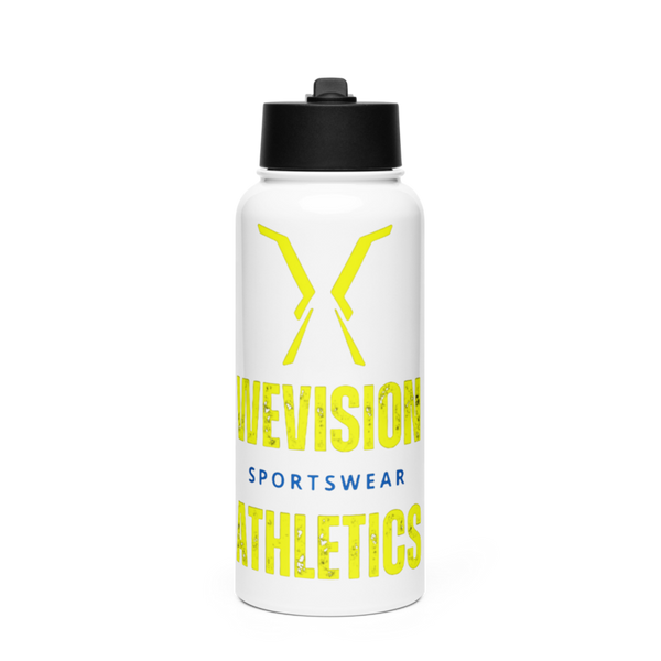 Wevision Athletics 1324740 Stainless Steel Water Bottle with a Straw Lid