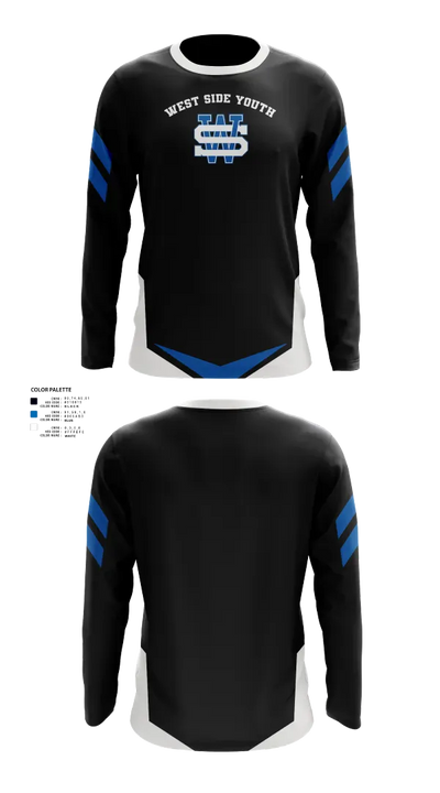 West Side Youth 30523994 Long Sleeve Performance Shirt 1