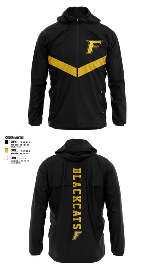 Windbreaker, Florien Blackcats, Softball, Teamtime, Team time, sublimation, custom sports apparel, team uniforms, spirit wear, spiritwear, sports uniforms, custom shirts, team store, custom team store, fundraiser sports, apparel fundraiser
