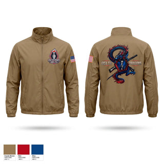 Windbreaker, Delta Company 100BN 442IN REGT, Army, Teamtime, Team time, sublimation, custom sports apparel, team uniforms, spirit wear, spiritwear, sports uniforms, custom shirts, team store, custom team store, fundraiser sports, apparel fundraiser