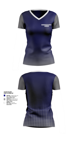 Womens Short Sleeve Vneck Shirt, Cherryville Little Ironmen, , Teamtime, Team time, sublimation, custom sports apparel, team uniforms, spirit wear, spiritwear, sports uniforms, custom shirts, team store, custom team store, fundraiser sports, apparel fundraiser