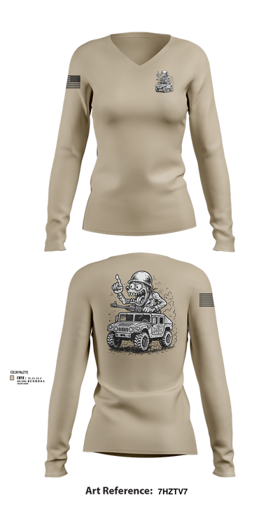 278th JMTG-U Mayors Cell Mech. 76507517 Women's Long Sleeve V-neck Shirt - 103