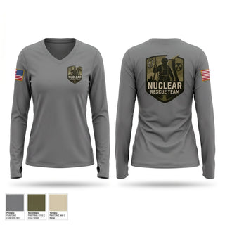 Womens Long Sleeve Vneck Shirt, Medtex services, Fire Department, Teamtime, Team time, sublimation, custom sports apparel, team uniforms, spirit wear, spiritwear, sports uniforms, custom shirts, team store, custom team store, fundraiser sports, apparel fundraiser