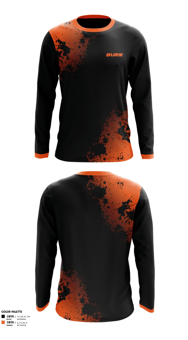 Long Sleeve Performance Shirt, BURN, Spirit Store, Teamtime, Team time, sublimation, custom sports apparel, team uniforms, spirit wear, spiritwear, sports uniforms, custom shirts, team store, custom team store, fundraiser sports, apparel fundraiser