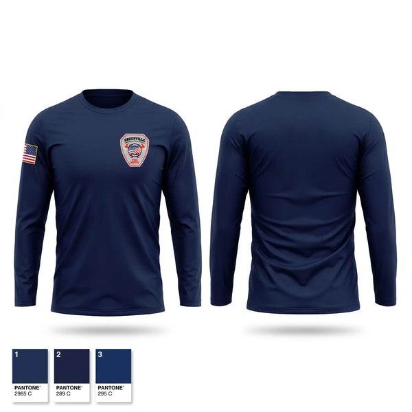 Long Sleeve Performance Shirt, Greenville Fire Protection District, Fire Department, Teamtime, Team time, sublimation, custom sports apparel, team uniforms, spirit wear, spiritwear, sports uniforms, custom shirts, team store, custom team store, fundraiser sports, apparel fundraiser