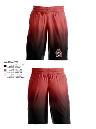 Womens Basketball Shorts, Demon Nation, Women's Basketball, Teamtime, Team time, sublimation, custom sports apparel, team uniforms, spirit wear, spiritwear, sports uniforms, custom shirts, team store, custom team store, fundraiser sports, apparel fundraiser