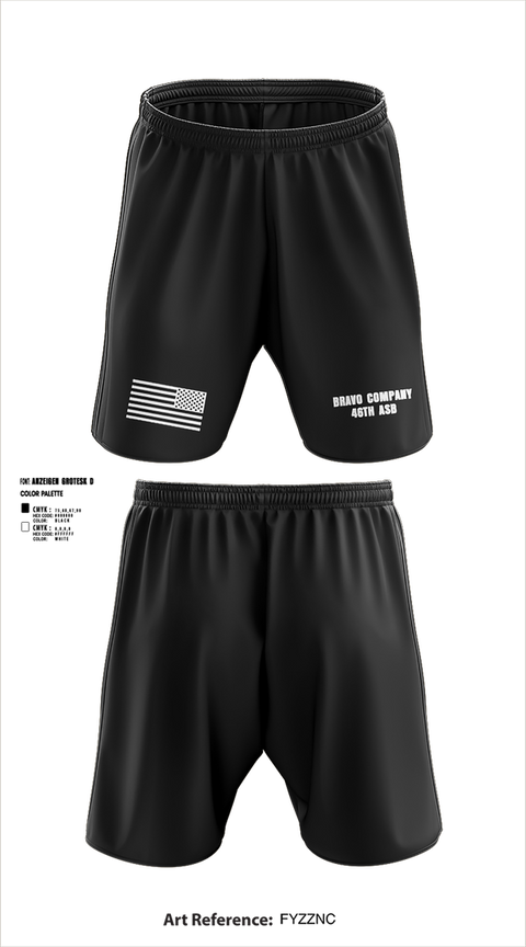 Athletic Shorts With Pockets, Bravo company 46th ASB, , Teamtime, Team time, sublimation, custom sports apparel, team uniforms, spirit wear, spiritwear, sports uniforms, custom shirts, team store, custom team store, fundraiser sports, apparel fundraiser