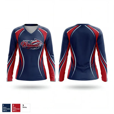 Wildcats 29760387 Women's Long Sleeve V-neck Shirt - 1