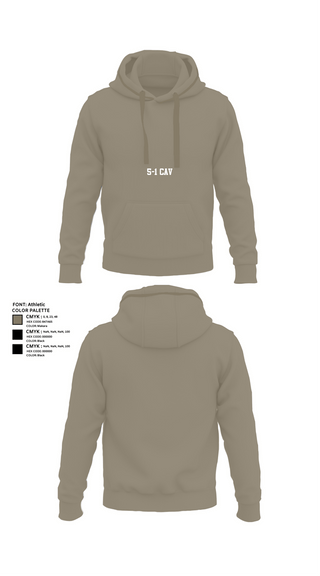 Hoodie, 5-1 cav, Army, Teamtime, Team time, sublimation, custom sports apparel, team uniforms, spirit wear, spiritwear, sports uniforms, custom shirts, team store, custom team store, fundraiser sports, apparel fundraiser