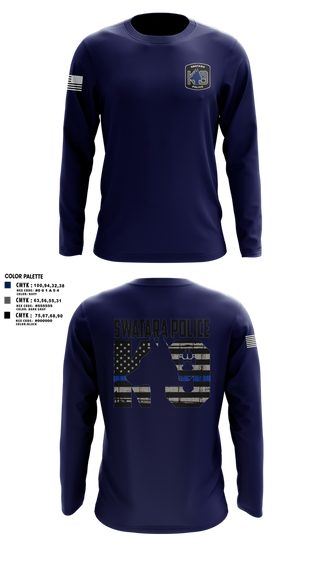 Long Sleeve Performance Shirt, Swatara K9, Police, Teamtime, Team time, sublimation, custom sports apparel, team uniforms, spirit wear, spiritwear, sports uniforms, custom shirts, team store, custom team store, fundraiser sports, apparel fundraiser