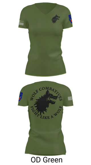 Womens Short Sleeve Vneck Shirt, Wolf Combatives, Army, Teamtime, Team time, sublimation, custom sports apparel, team uniforms, spirit wear, spiritwear, sports uniforms, custom shirts, team store, custom team store, fundraiser sports, apparel fundraiser