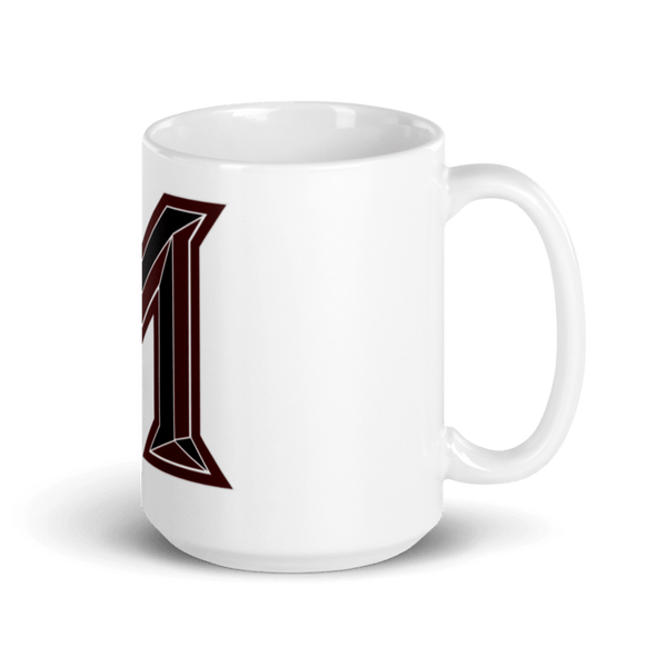 Magdalena High School Baseball 69500087 White Glossy Mug - Medium