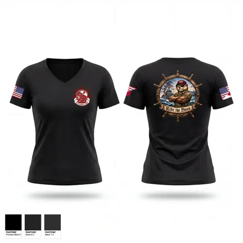 Womens Short Sleeve Vneck Shirt, 5th Transportation Company, Army, Teamtime, Team time, sublimation, custom sports apparel, team uniforms, spirit wear, spiritwear, sports uniforms, custom shirts, team store, custom team store, fundraiser sports, apparel fundraiser