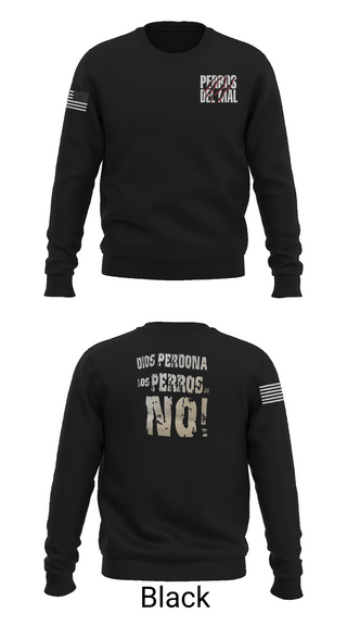 Crew Neck Sweatshirt, PERROS DEL MAL, Men's Soccer, Teamtime, Team time, sublimation, custom sports apparel, team uniforms, spirit wear, spiritwear, sports uniforms, custom shirts, team store, custom team store, fundraiser sports, apparel fundraiser