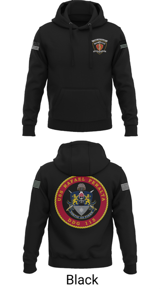 Hoodie, USS Rafael Peralta DDG 115, Navy, Teamtime, Team time, sublimation, custom sports apparel, team uniforms, spirit wear, spiritwear, sports uniforms, custom shirts, team store, custom team store, fundraiser sports, apparel fundraiser