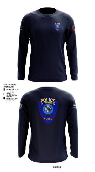 Long Sleeve Performance Shirt, Noble Police, Police, Teamtime, Team time, sublimation, custom sports apparel, team uniforms, spirit wear, spiritwear, sports uniforms, custom shirts, team store, custom team store, fundraiser sports, apparel fundraiser
