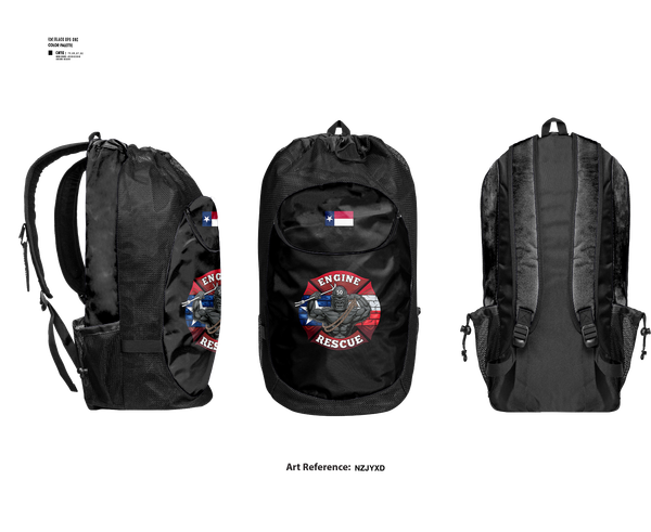 Gear Bag, Goon 50, Fire Department, Teamtime, Team time, sublimation, custom sports apparel, team uniforms, spirit wear, spiritwear, sports uniforms, custom shirts, team store, custom team store, fundraiser sports, apparel fundraiser