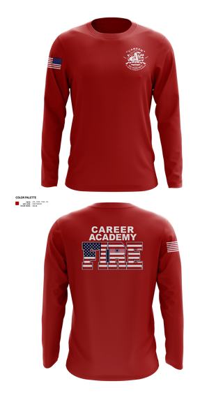 Long Sleeve Performance Shirt, FWCS Career Academy, Fire Department, Teamtime, Team time, sublimation, custom sports apparel, team uniforms, spirit wear, spiritwear, sports uniforms, custom shirts, team store, custom team store, fundraiser sports, apparel fundraiser