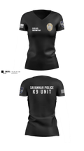 SPD K9 31253837 Women's Short Sleeve V-neck Shirt - 5