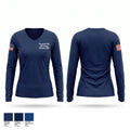 Pinnacle EMS (Yell County) Women's Long Sleeve V-neck Shirt - 1