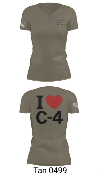 Womens Short Sleeve Vneck Shirt, 5th EOD, Air Force, Teamtime, Team time, sublimation, custom sports apparel, team uniforms, spirit wear, spiritwear, sports uniforms, custom shirts, team store, custom team store, fundraiser sports, apparel fundraiser