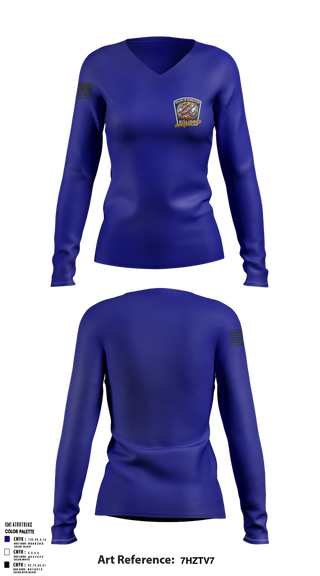 Womens Long Sleeve Vneck Shirt, COC Police, Police, Teamtime, Team time, sublimation, custom sports apparel, team uniforms, spirit wear, spiritwear, sports uniforms, custom shirts, team store, custom team store, fundraiser sports, apparel fundraiser