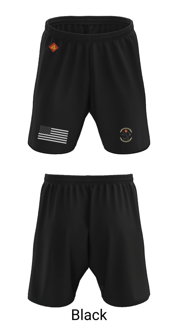 Athletic Shorts With Pockets, 14th Marine regiment 4th Marine corps division, , Teamtime, Team time, sublimation, custom sports apparel, team uniforms, spirit wear, spiritwear, sports uniforms, custom shirts, team store, custom team store, fundraiser sports, apparel fundraiser
