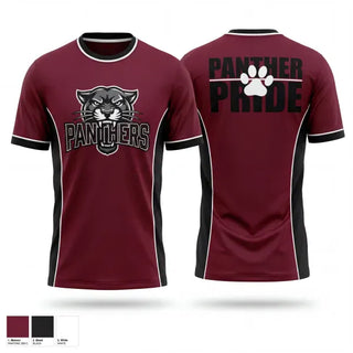Soft Poly Tee Cotton Like Feel, Merryville Panthers, Softball, Teamtime, Team time, sublimation, custom sports apparel, team uniforms, spirit wear, spiritwear, sports uniforms, custom shirts, team store, custom team store, fundraiser sports, apparel fundraiser