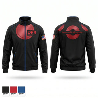 Windbreaker, Drones as First Responders, Police, Teamtime, Team time, sublimation, custom sports apparel, team uniforms, spirit wear, spiritwear, sports uniforms, custom shirts, team store, custom team store, fundraiser sports, apparel fundraiser
