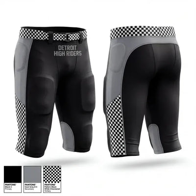 Detroit High Riders 74137297 Football Pants - 1
